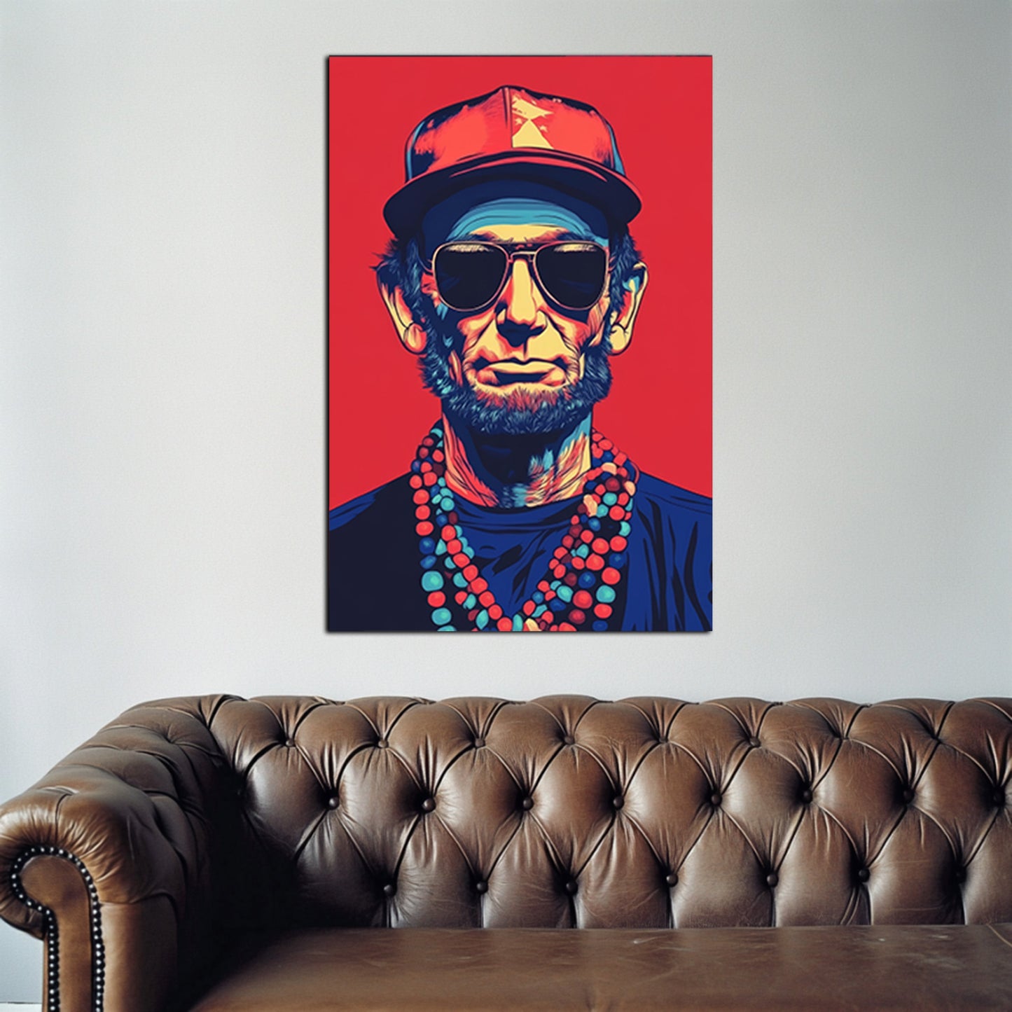 Abraham Lincoln Vibing Wall Art