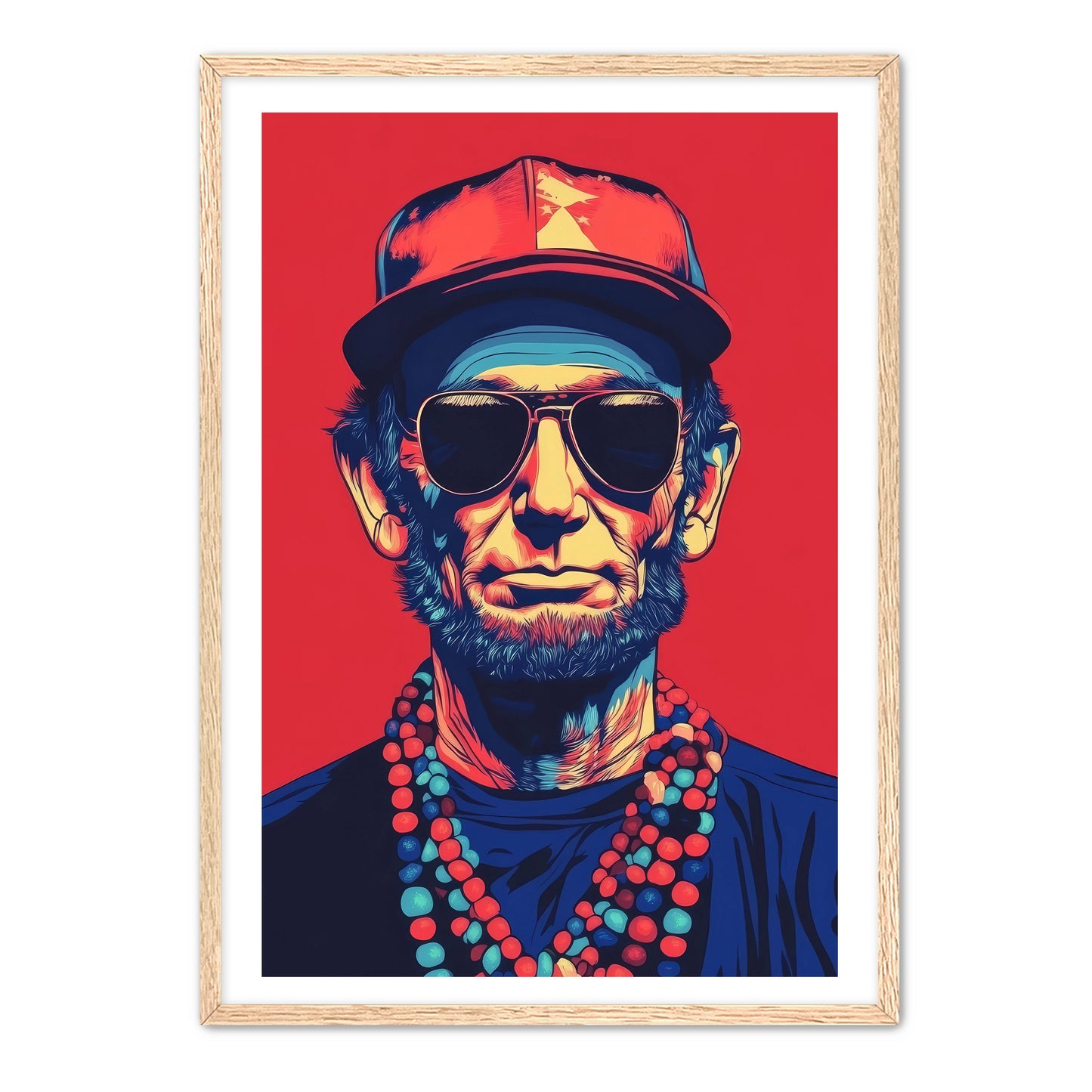 Abraham Lincoln Vibing Wall Art