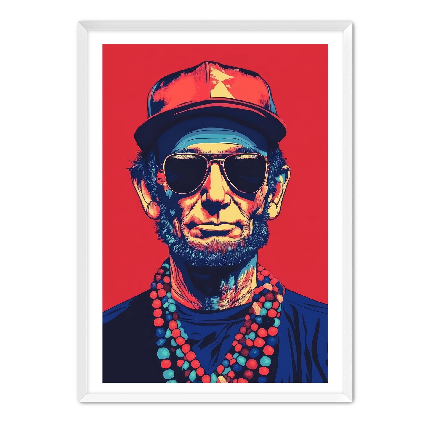 Abraham Lincoln Vibing Wall Art