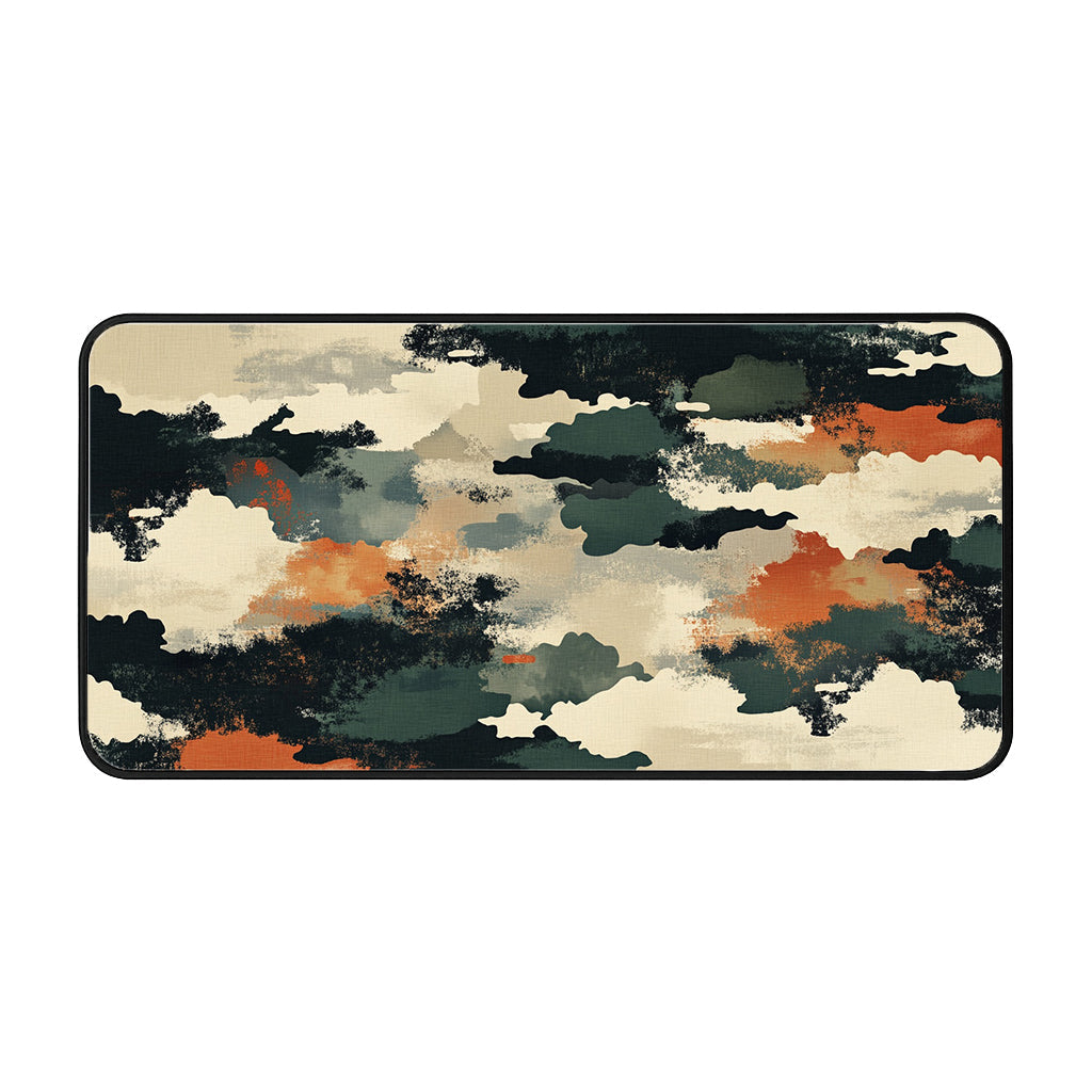 Abstract Camouflage Blur Desk Mat