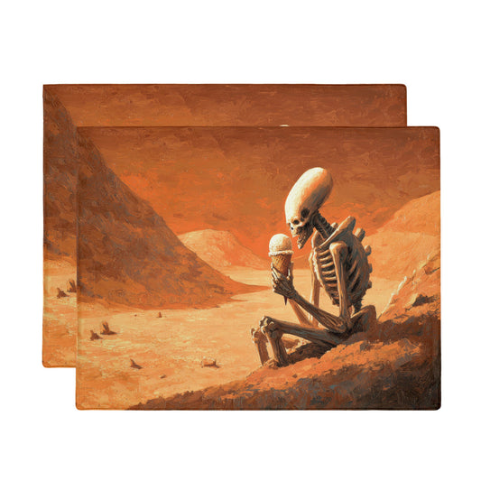 Alien Died Happy Placemat