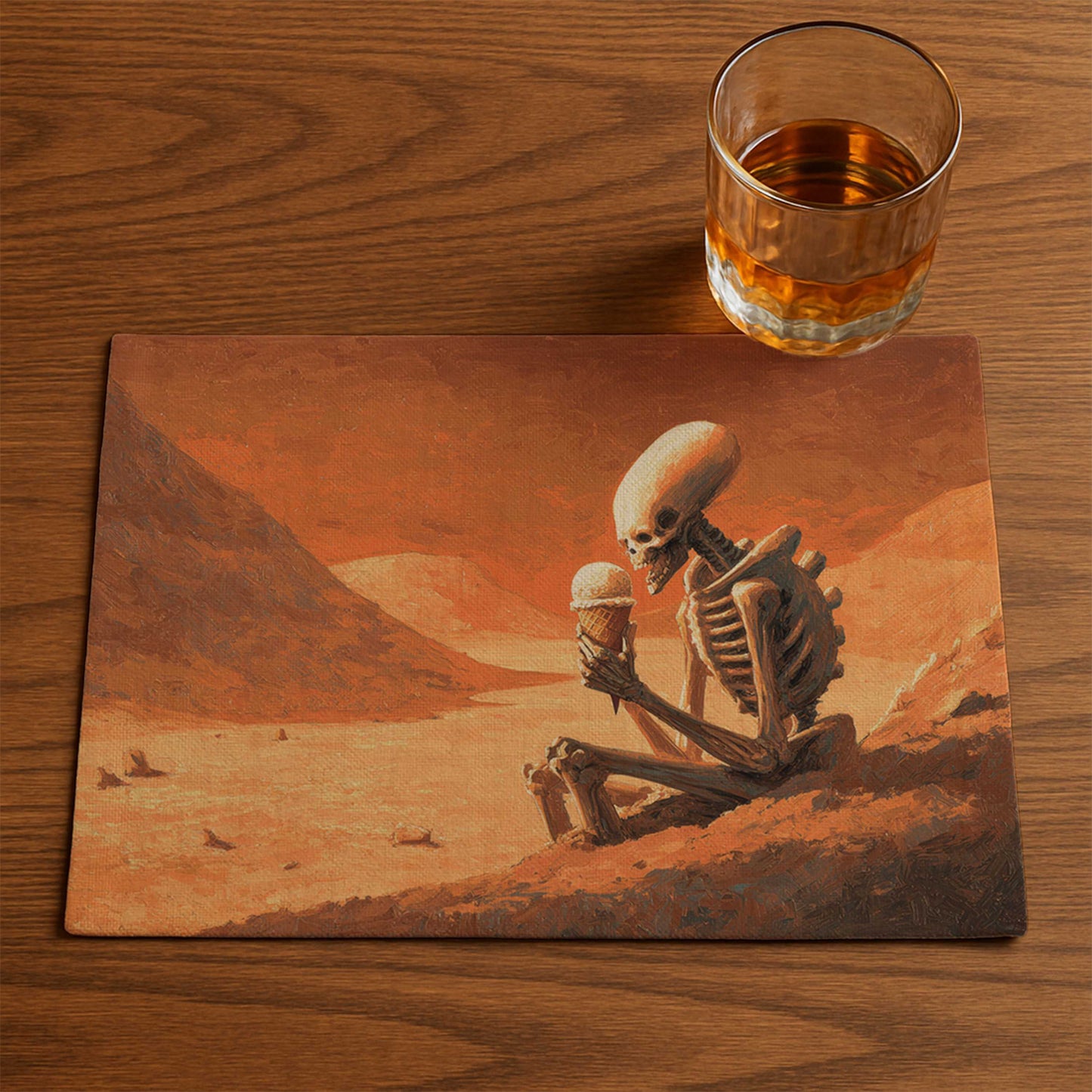 Alien Died Happy Placemat