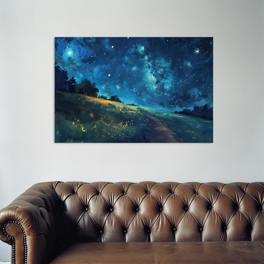 Anime Starry Night Wall Art
