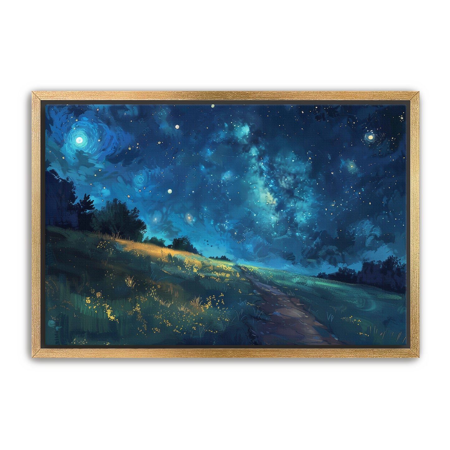 Anime Starry Night Wall Art