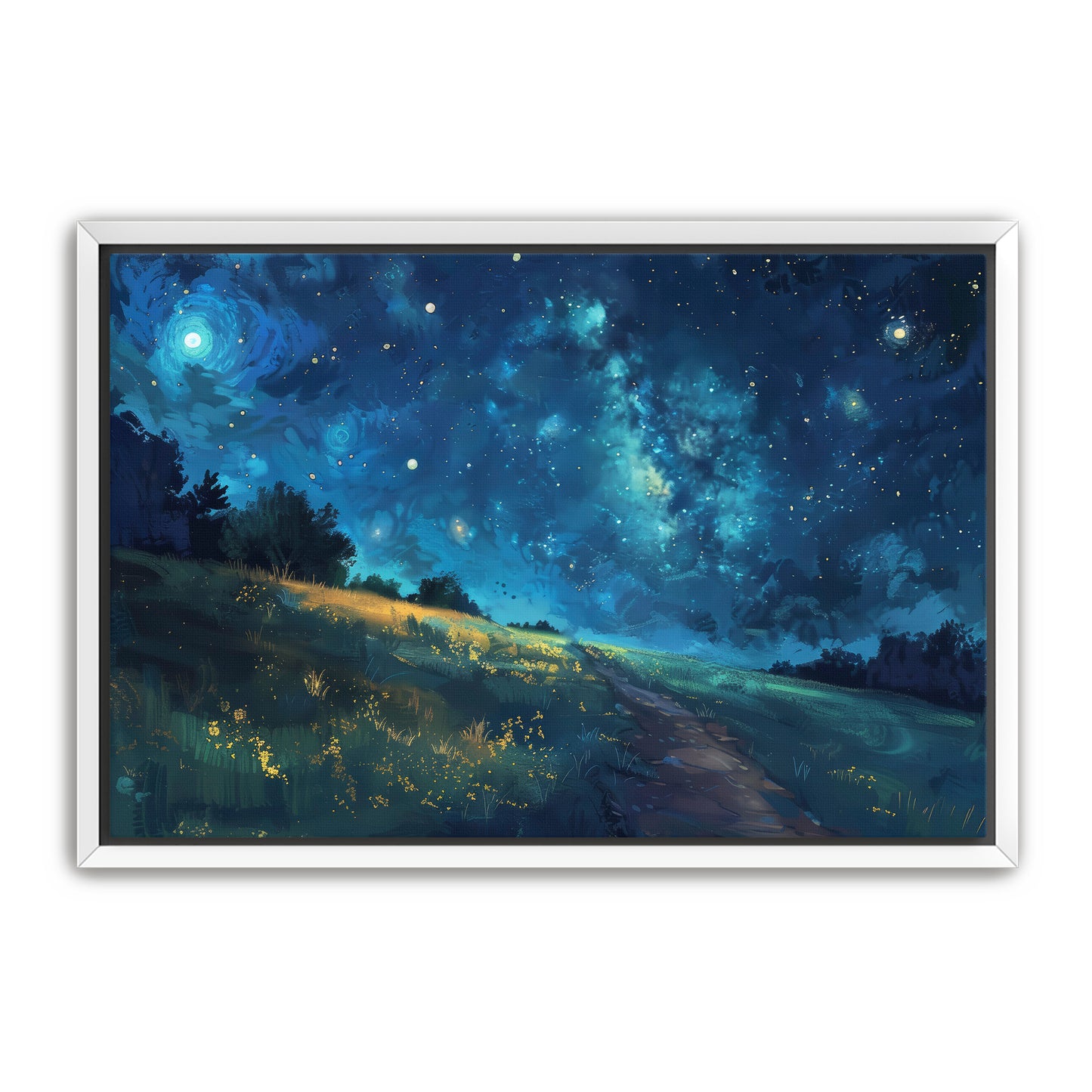 Anime Starry Night Wall Art