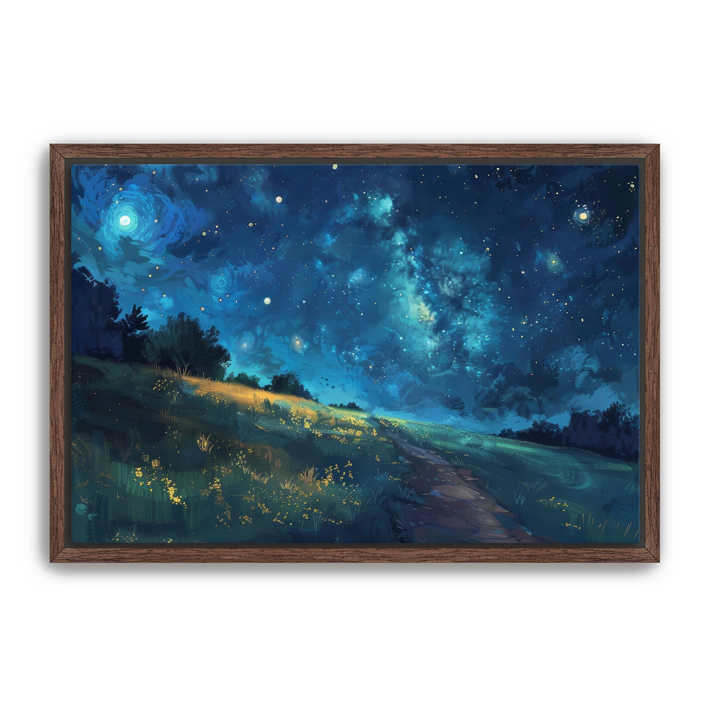 Anime Starry Night Wall Art