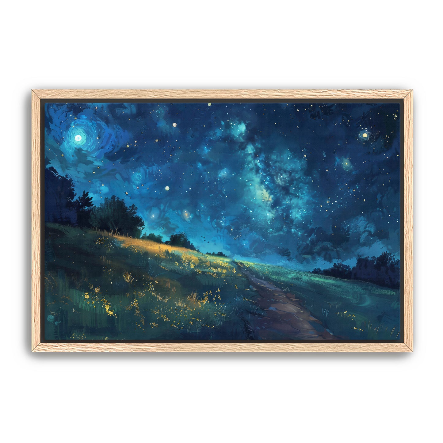 Anime Starry Night Wall Art