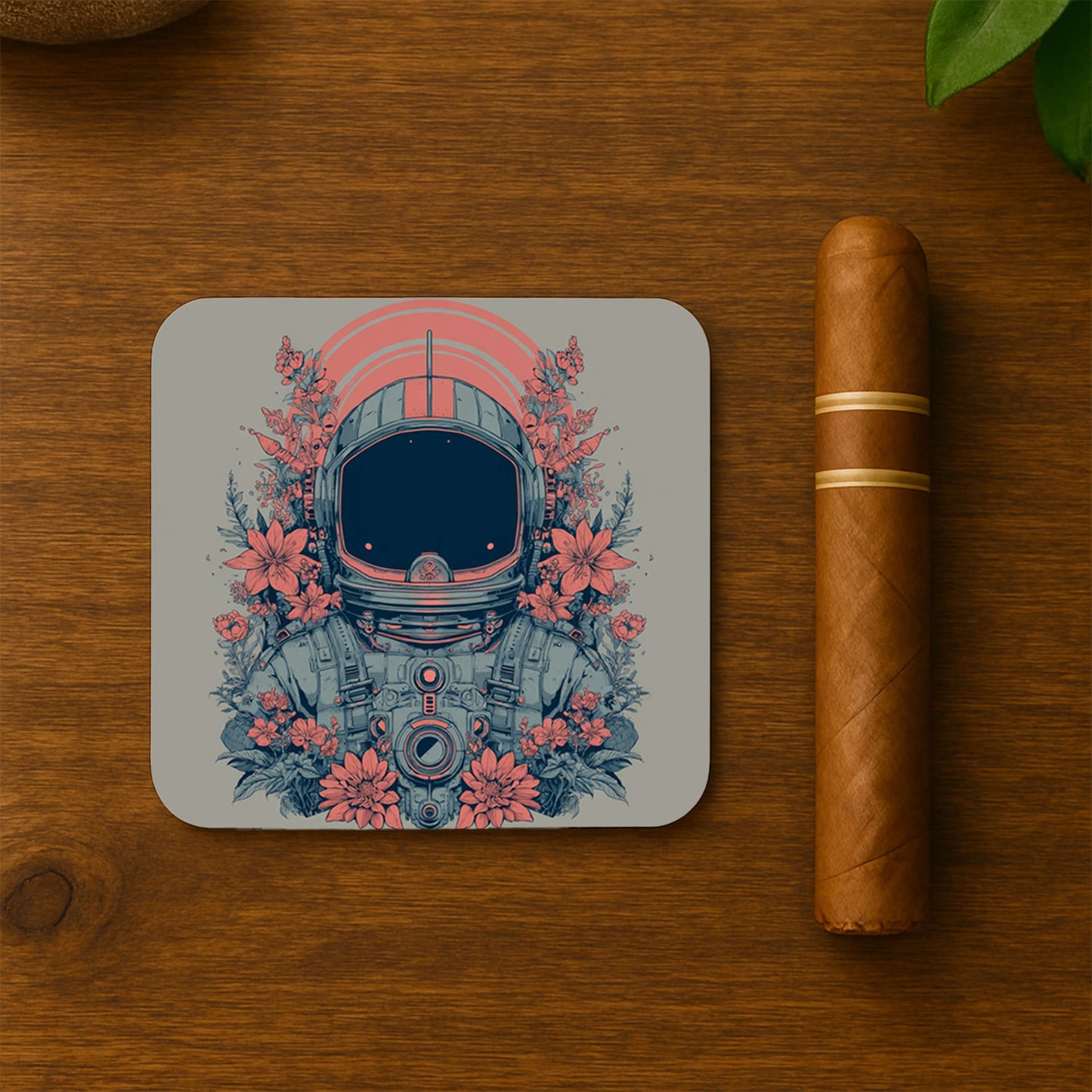 Astronaut In Bloom Coasters