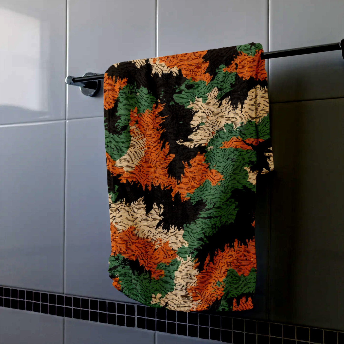 Autumn Camo Pattern Hand Towel