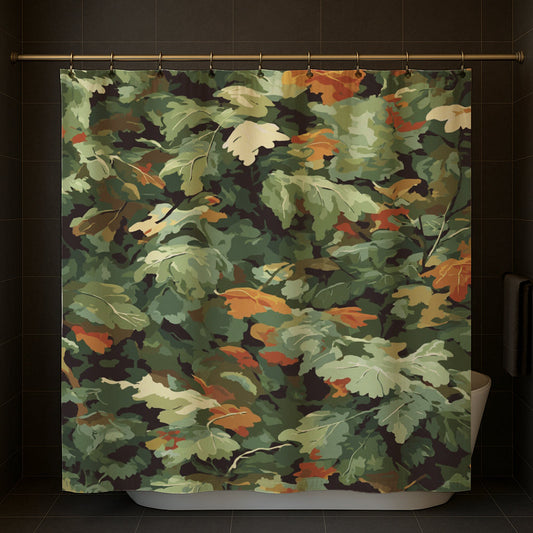 Autumn Leaves Mosaic Shower Curtain