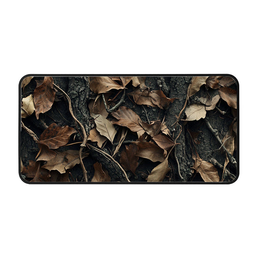 Autumn Leaves On Roots Desk Mat