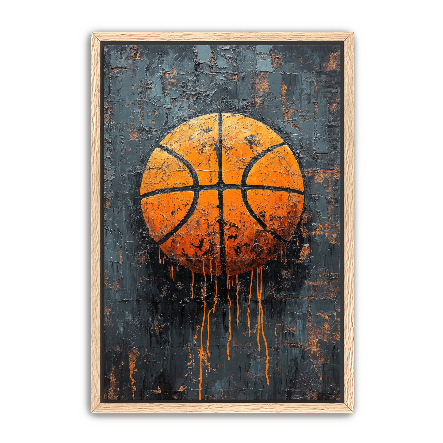 Basketball Stamp Wall Art