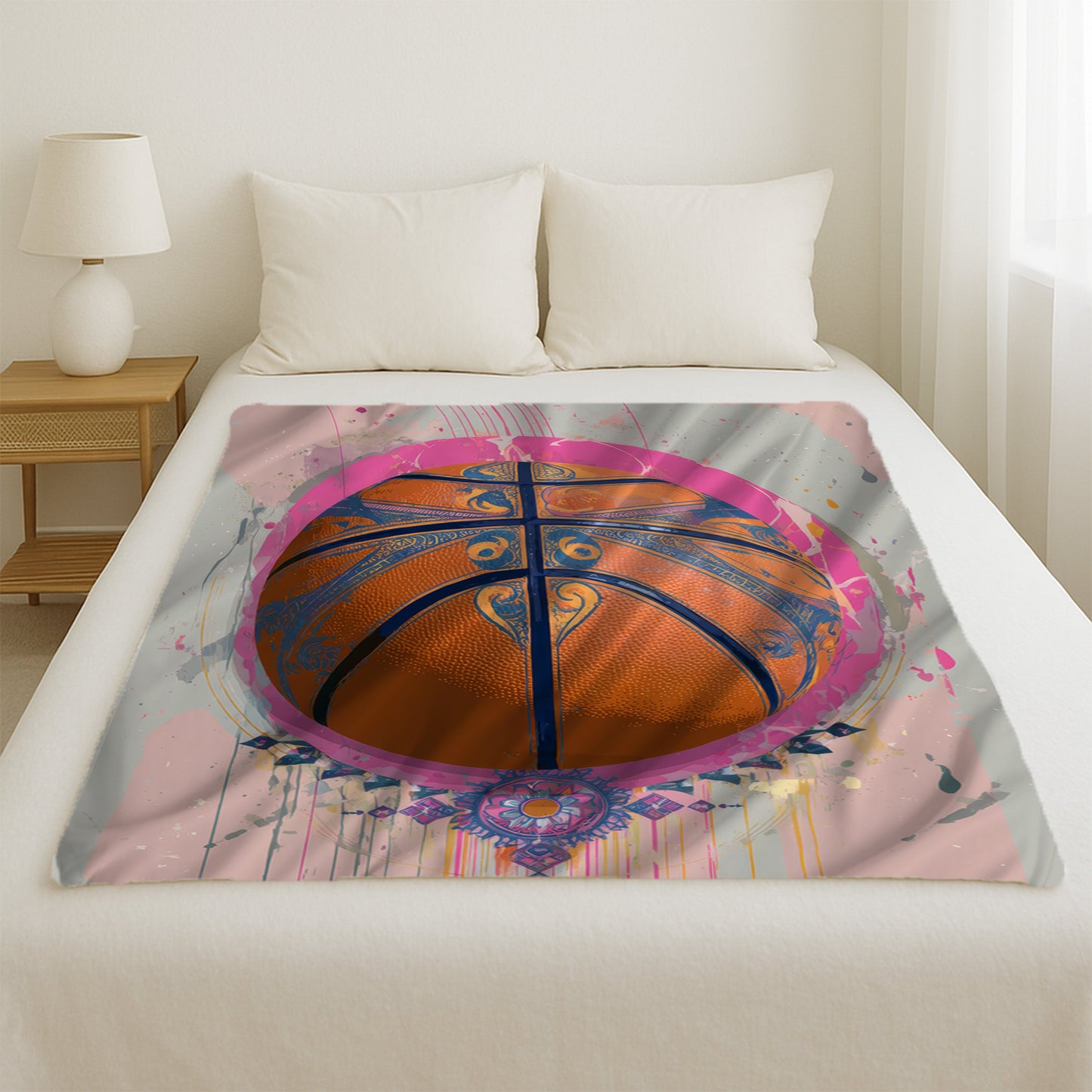 Basketball Swirl Blanket