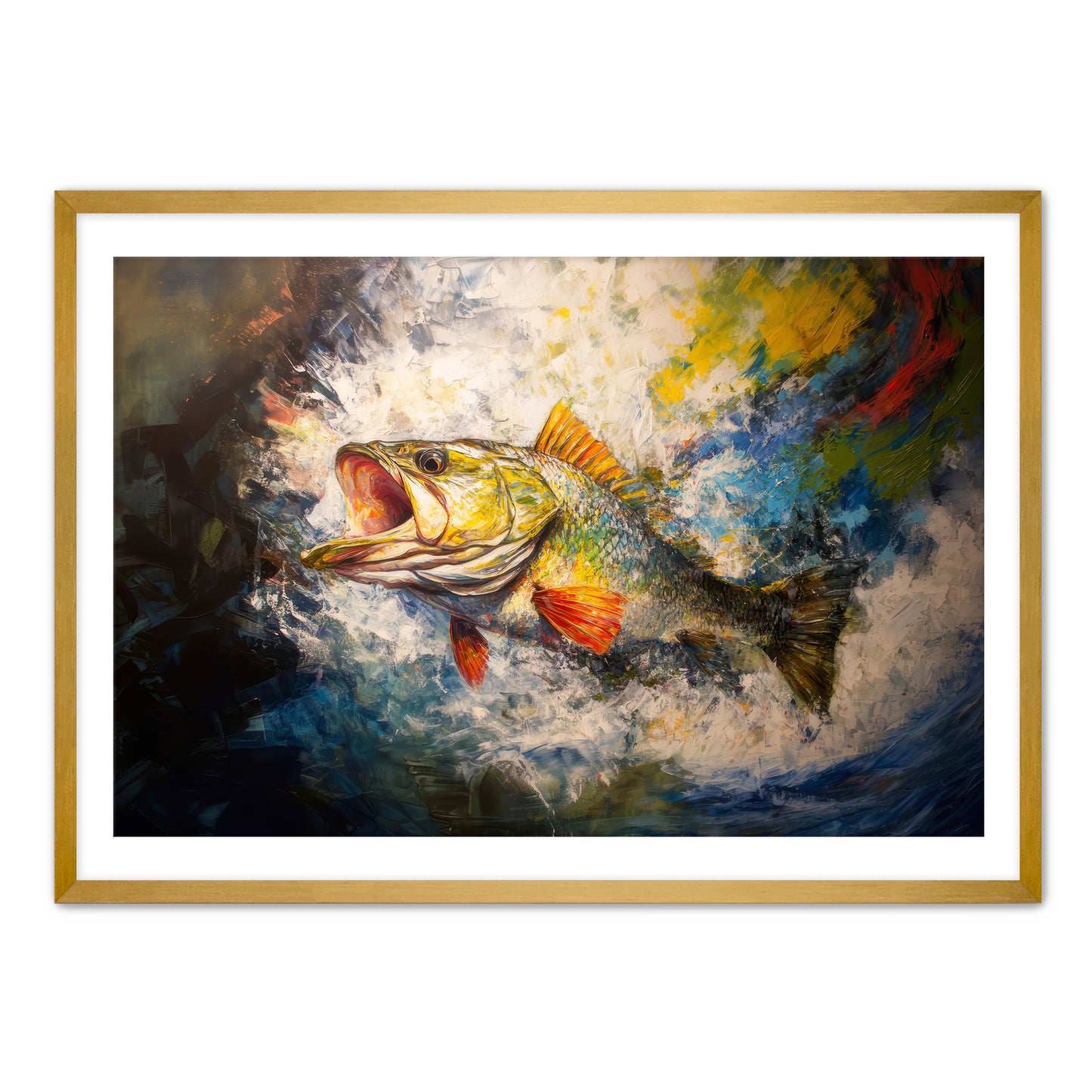 Bass Painting Wall Art