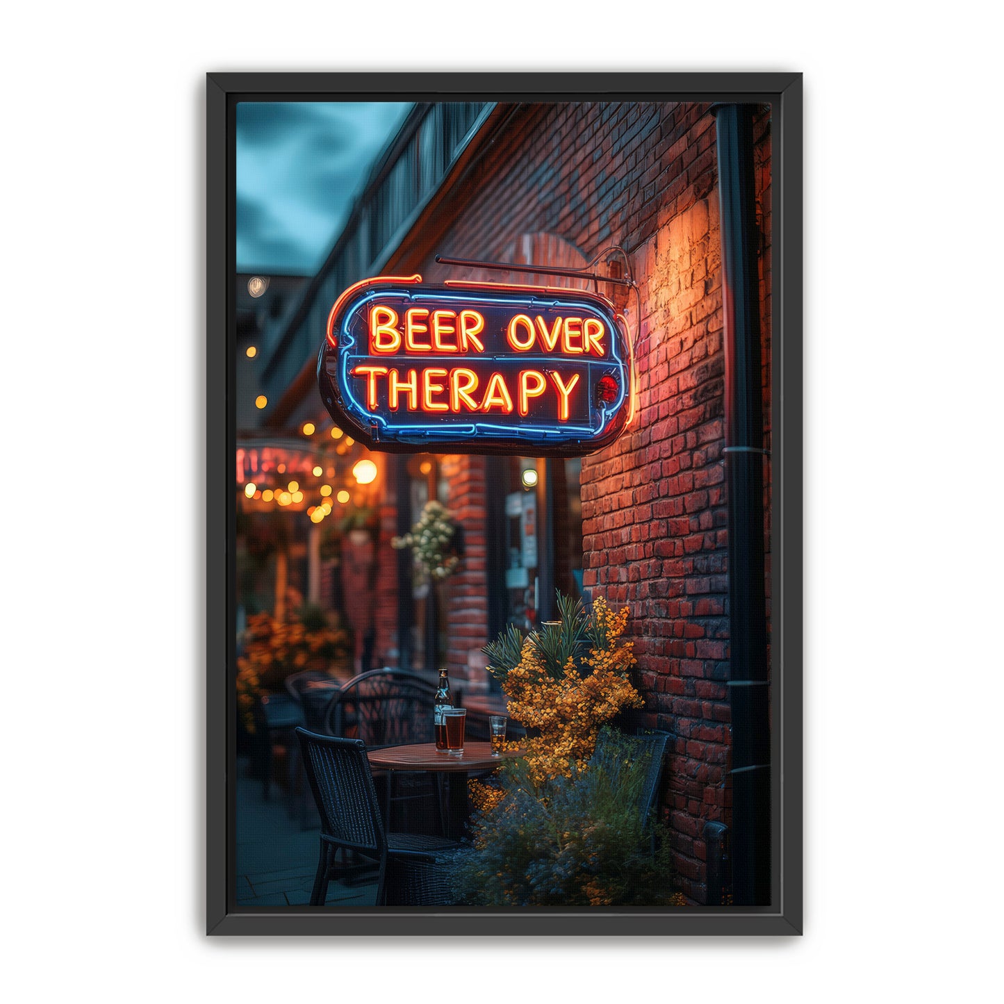 Beer Over Therapy Wall Art