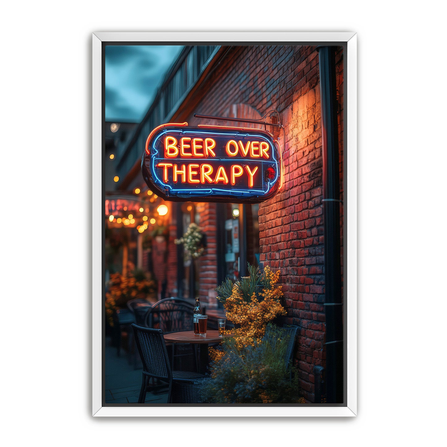 Beer Over Therapy Wall Art