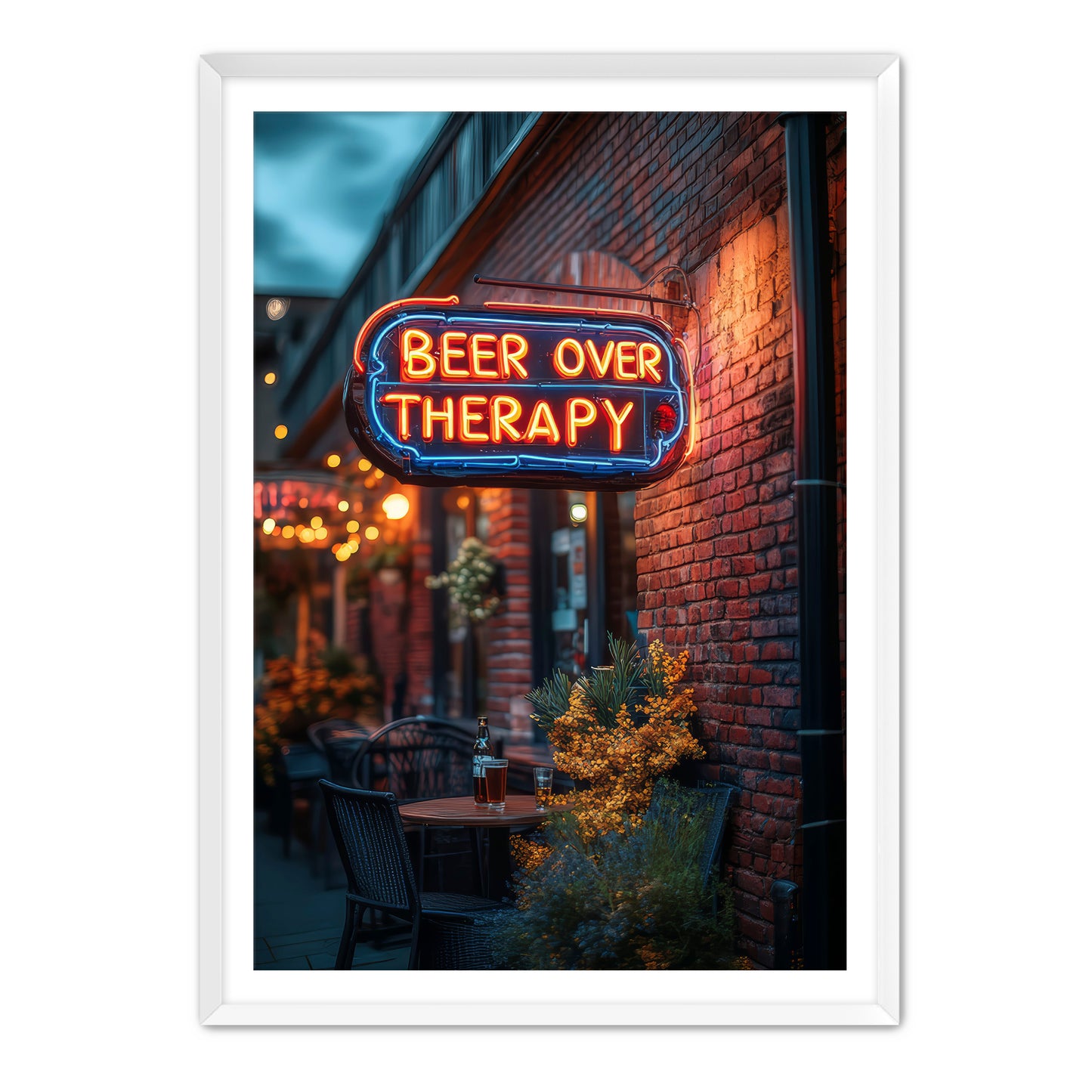 Beer Over Therapy Wall Art