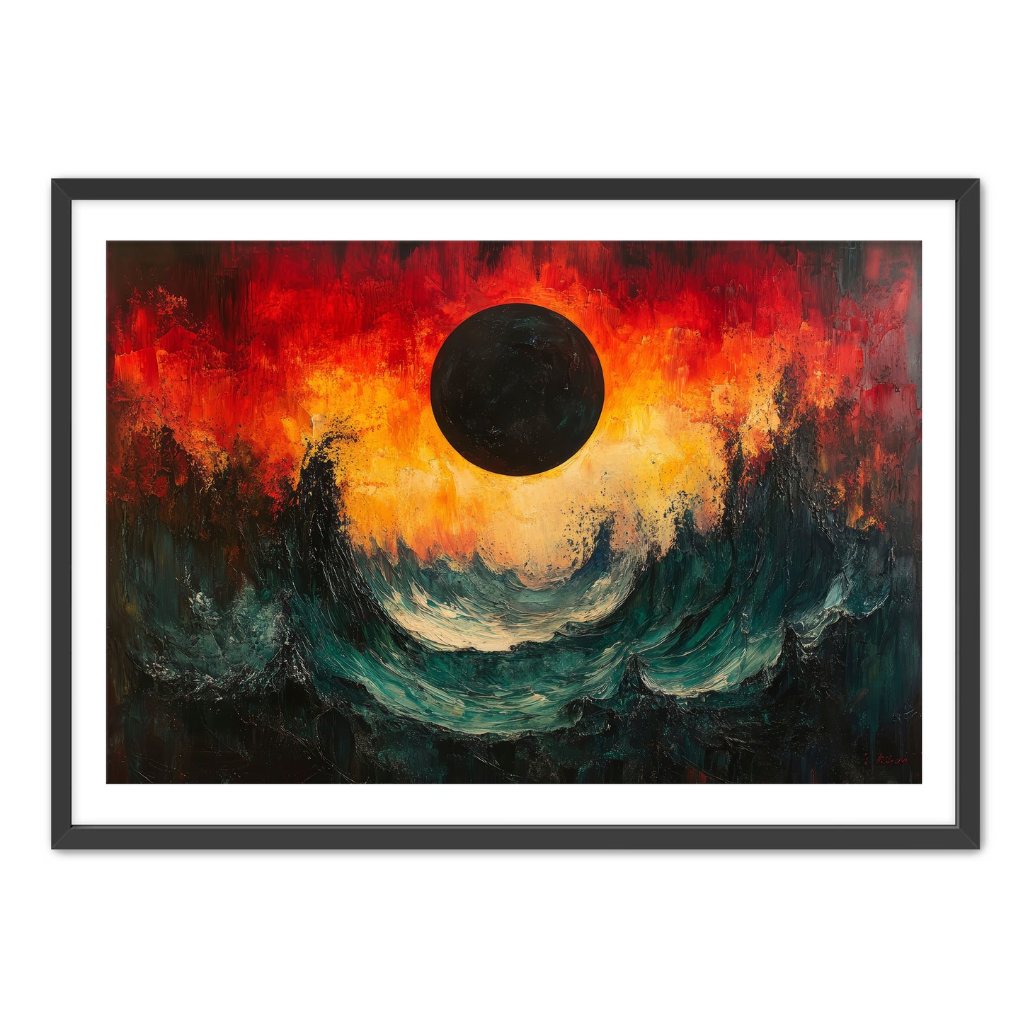 Black Moon Tide Wall Art
