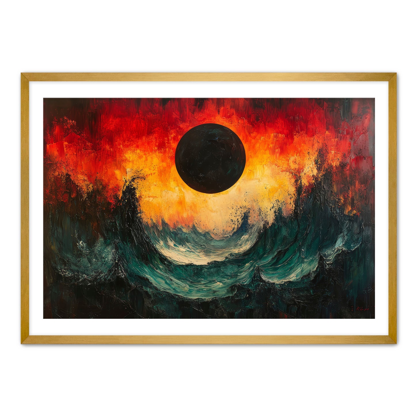 Black Moon Tide Wall Art