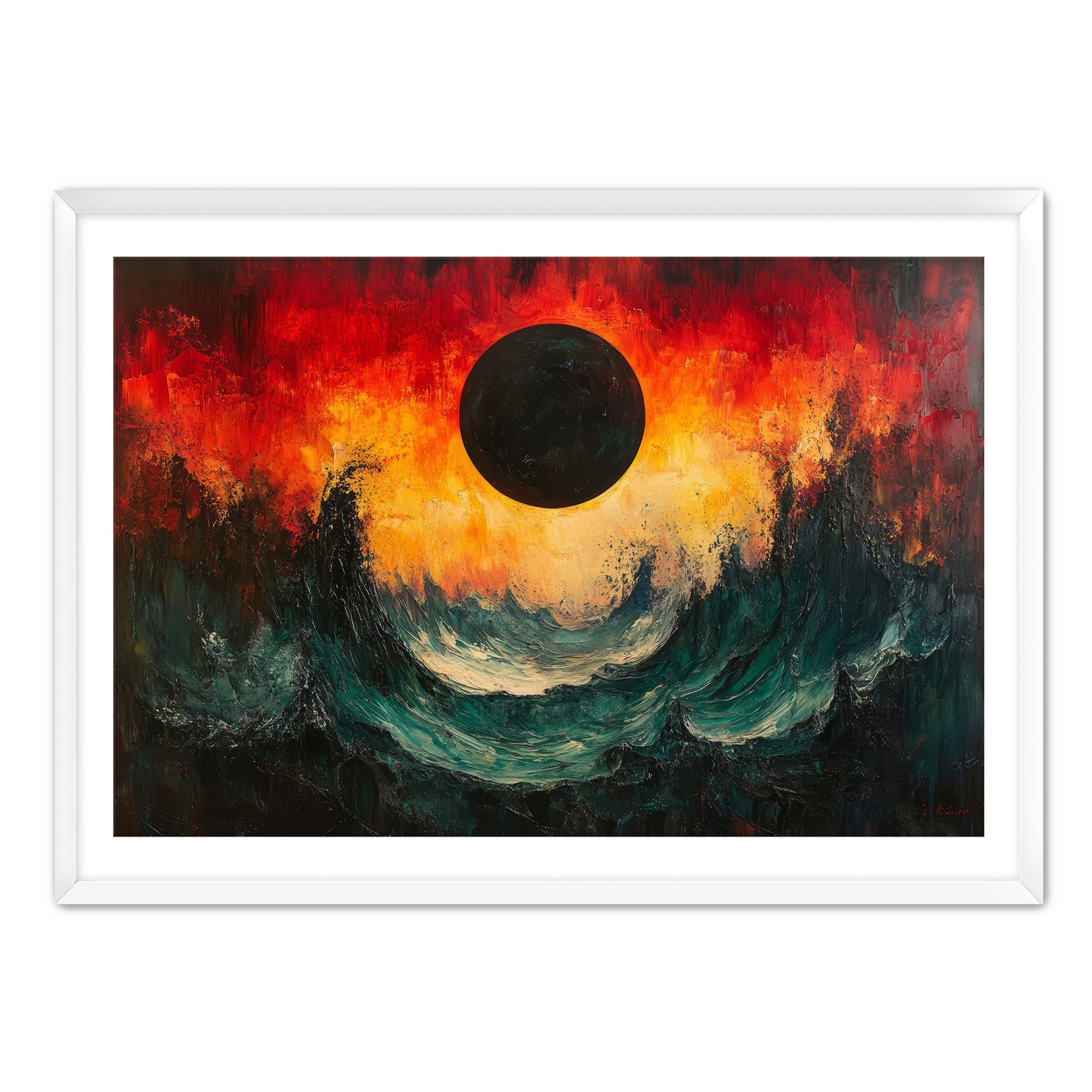 Black Moon Tide Wall Art