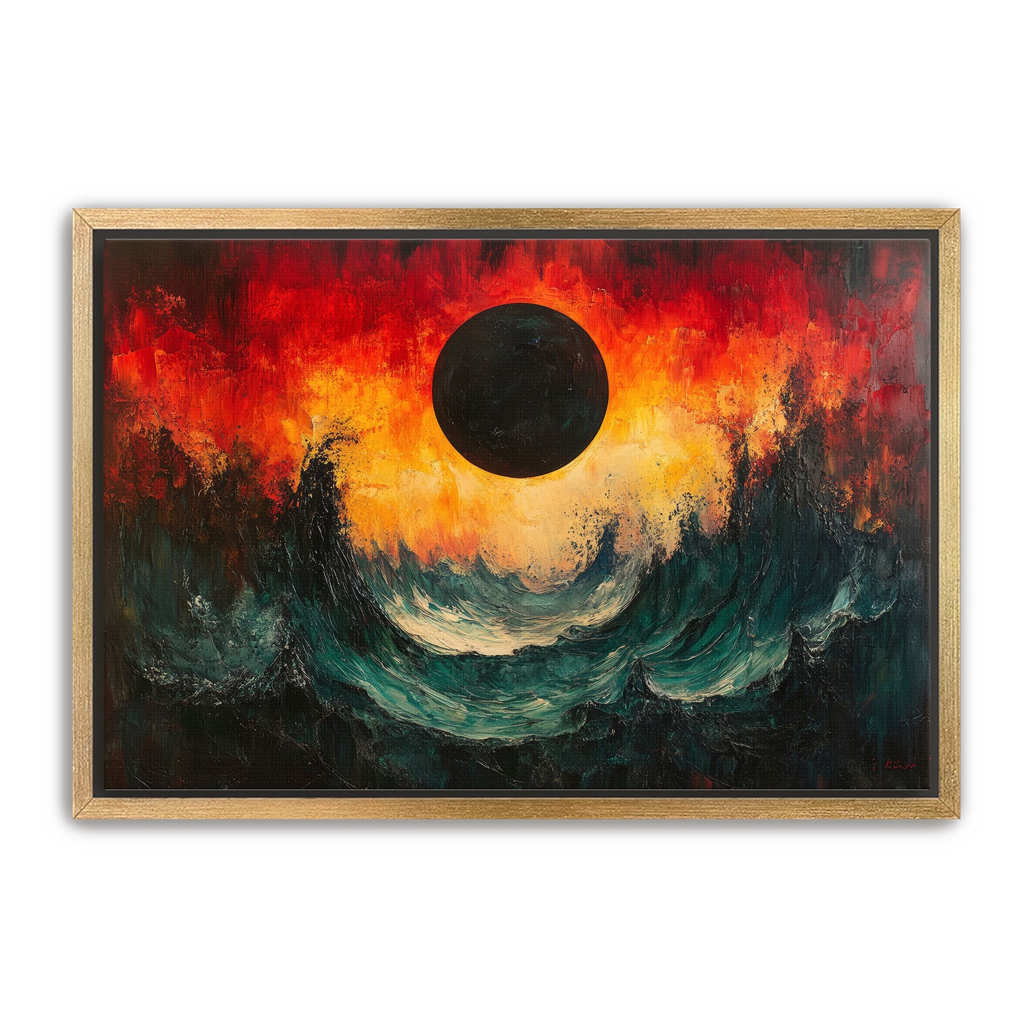 Black Moon Tide Wall Art