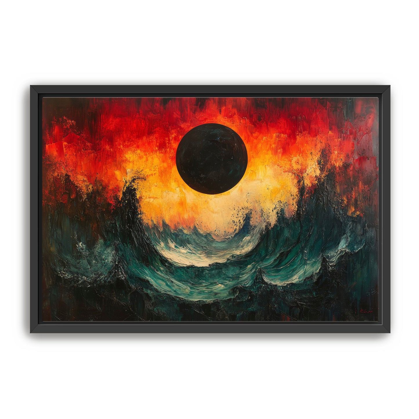 Black Moon Tide Wall Art