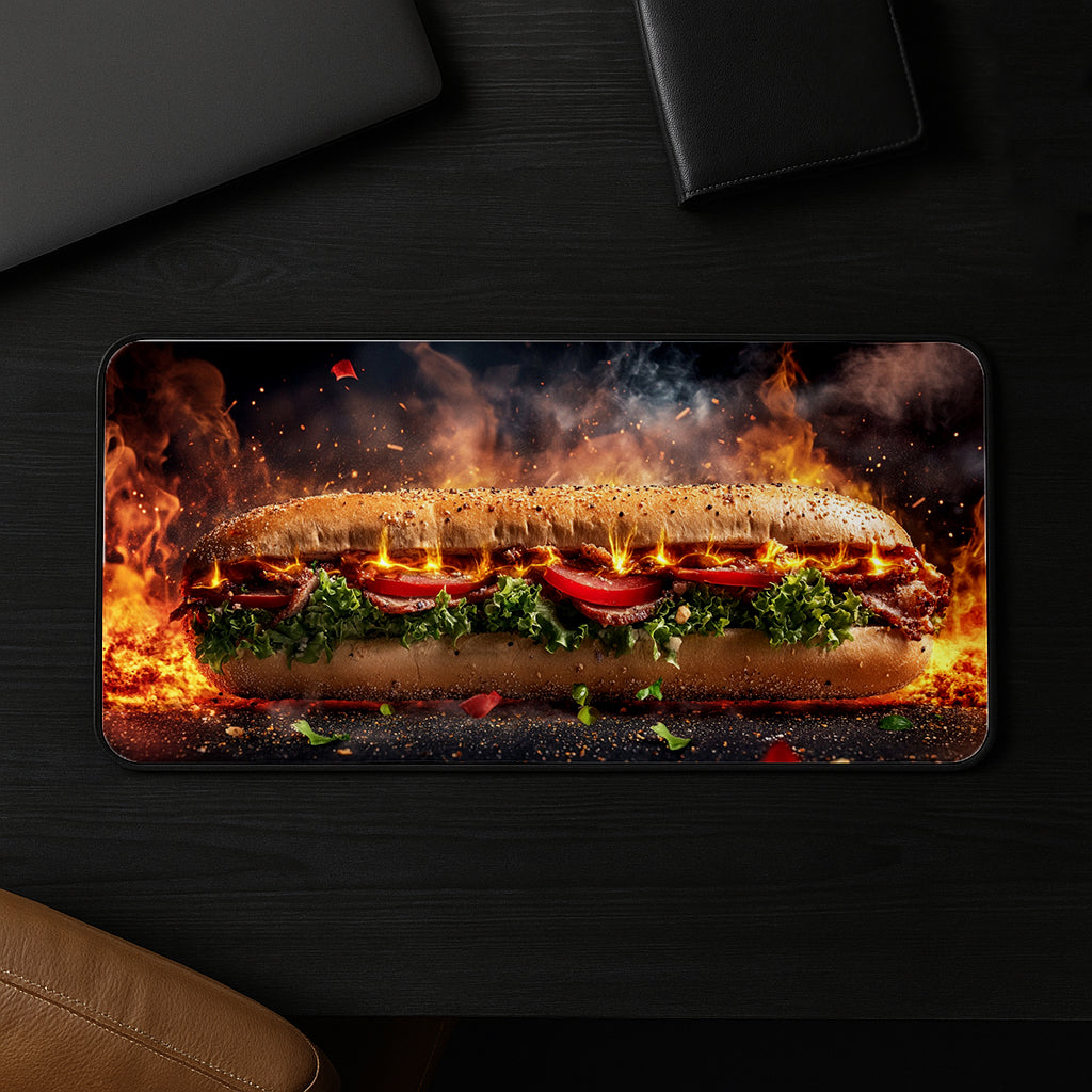 Blazing Bacon Sub Desk Mat