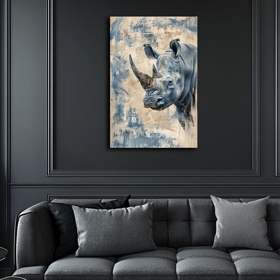 Blue Rhino Wall Art