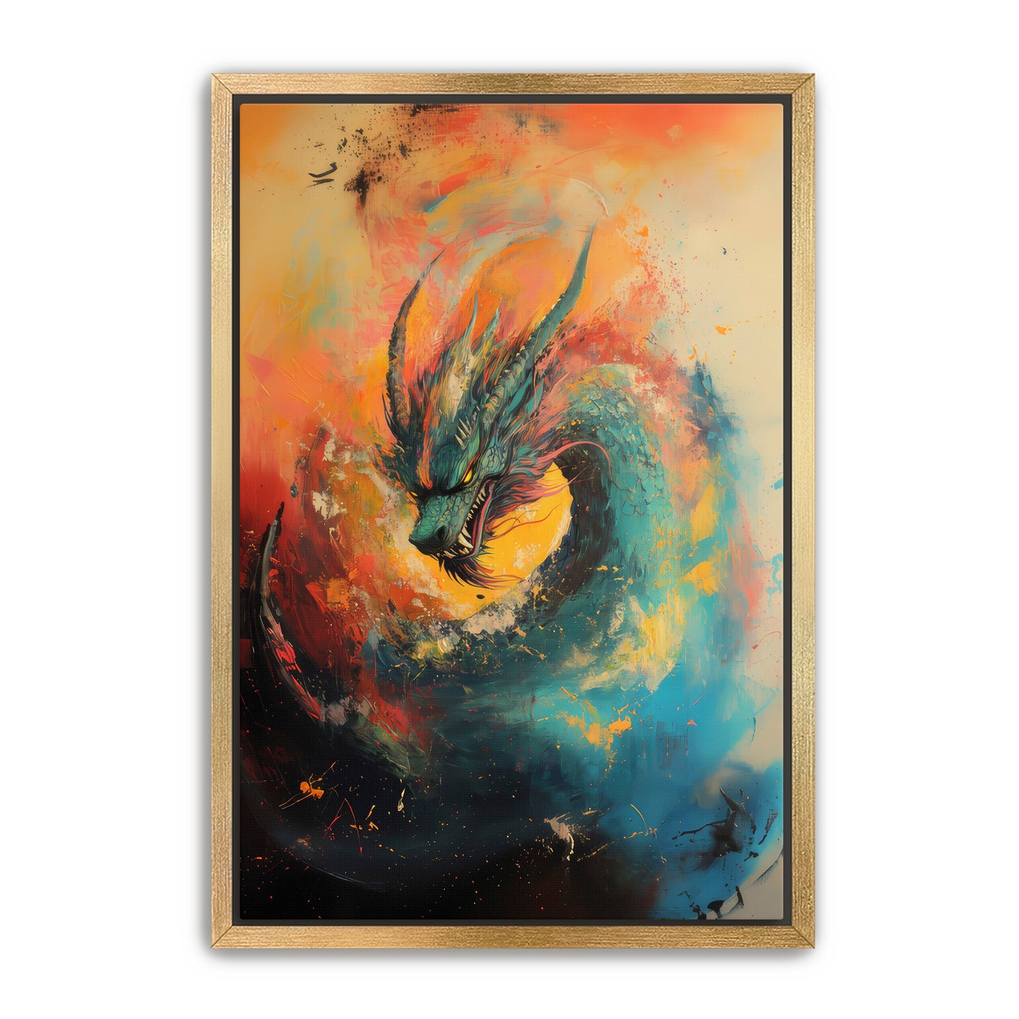 Blue Menace Dragon Wall Art