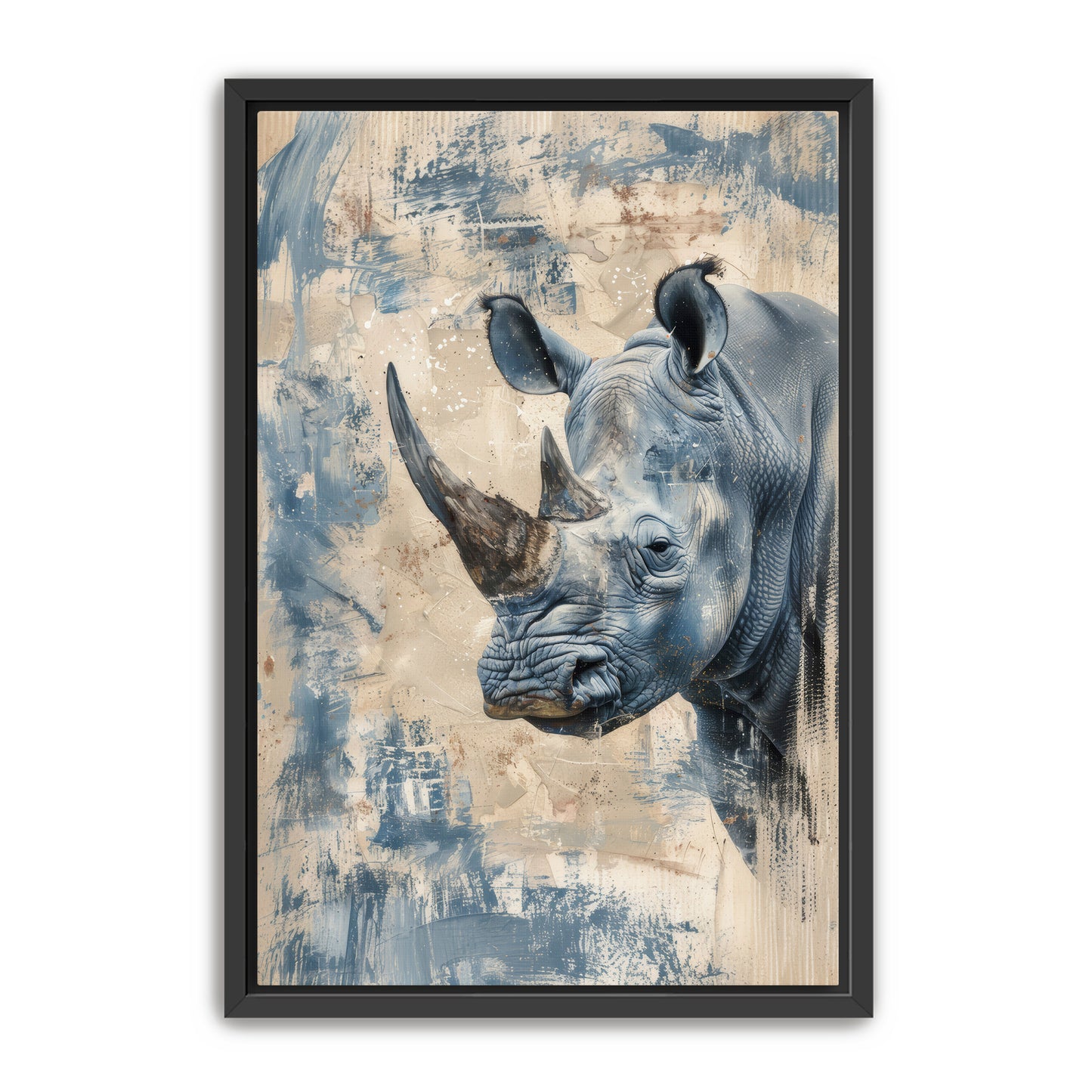 Blue Rhino Wall Art