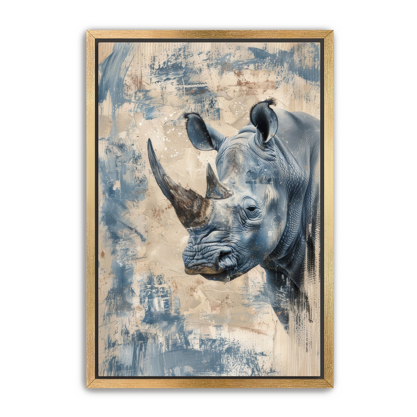 Blue Rhino Wall Art