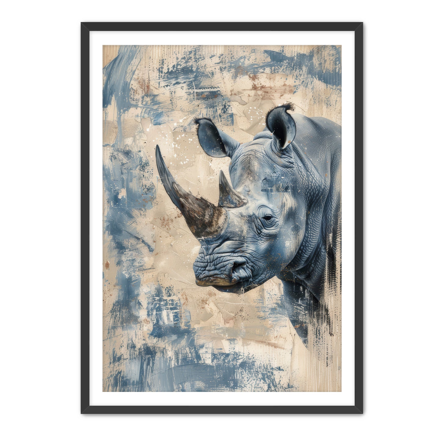 Blue Rhino Wall Art