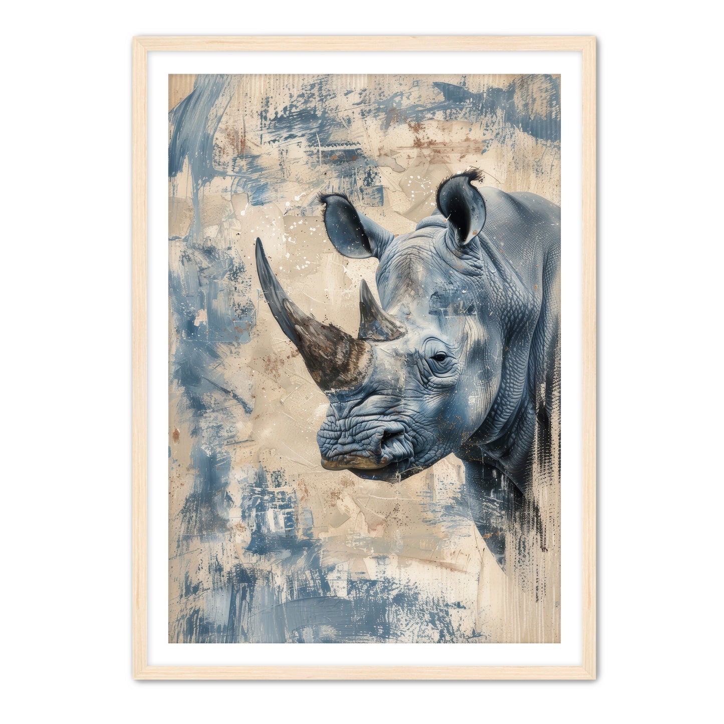 Blue Rhino Wall Art