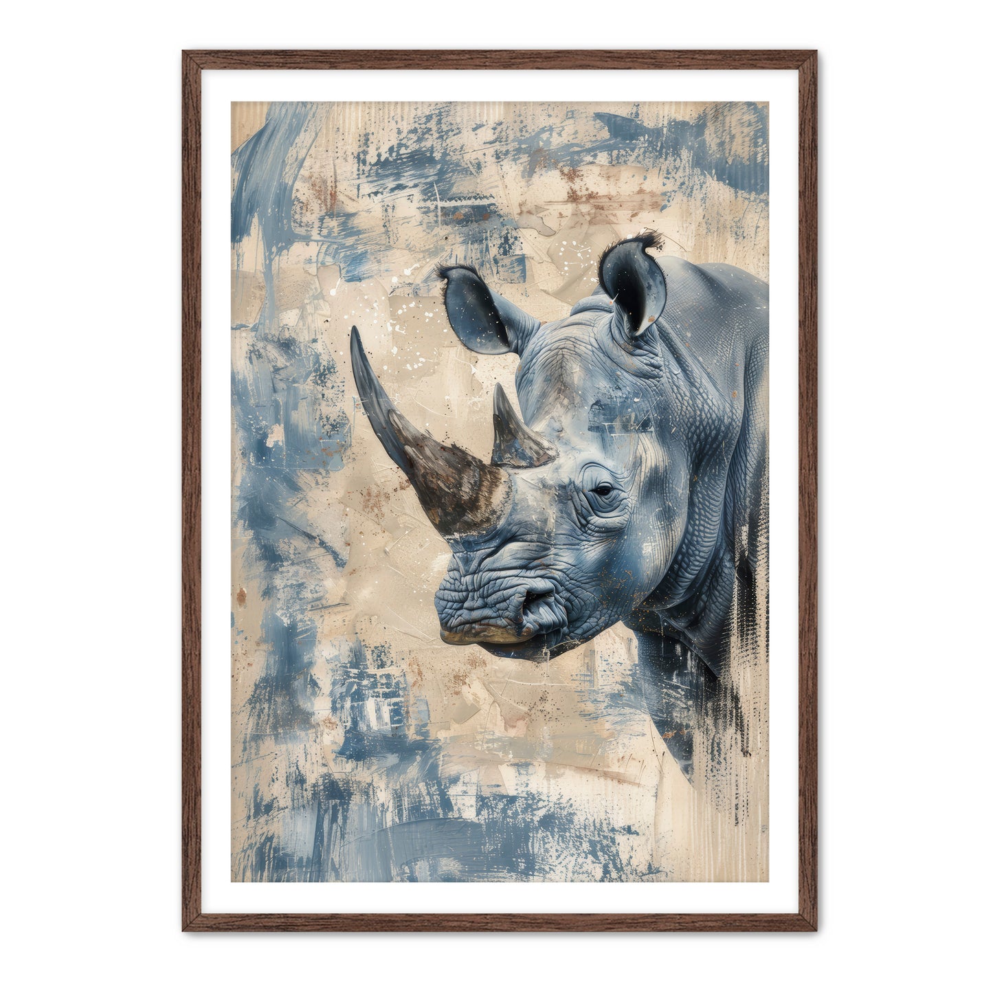 Blue Rhino Wall Art
