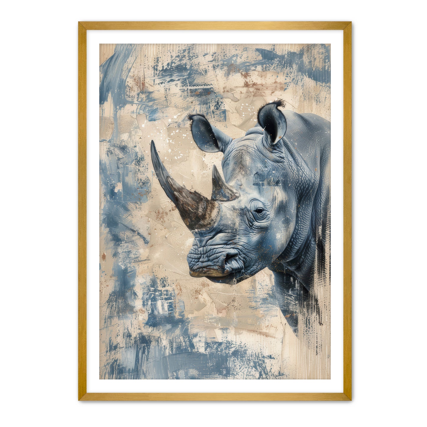 Blue Rhino Wall Art
