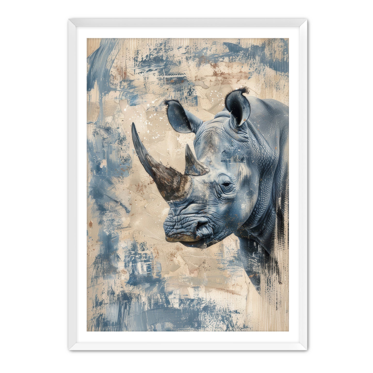 Blue Rhino Wall Art