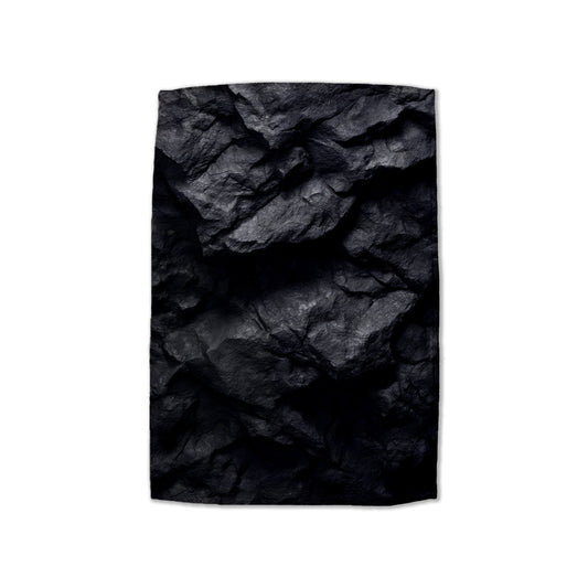 Charcoal Rock Texture Hand Towel
