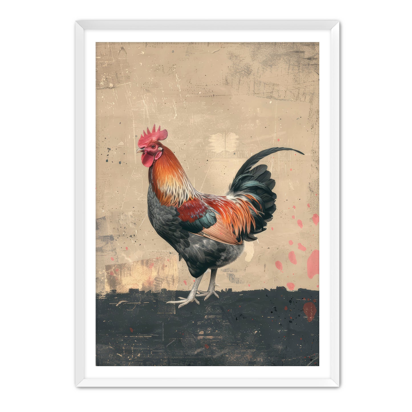 Chicken Dis Way Wall Art