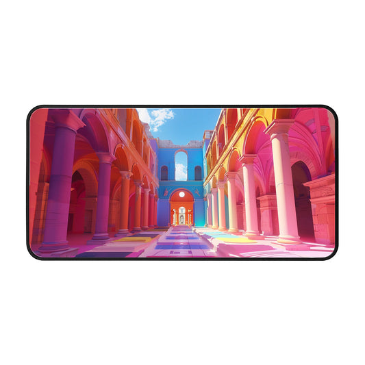 Colorful Arched Atrium Desk Mat