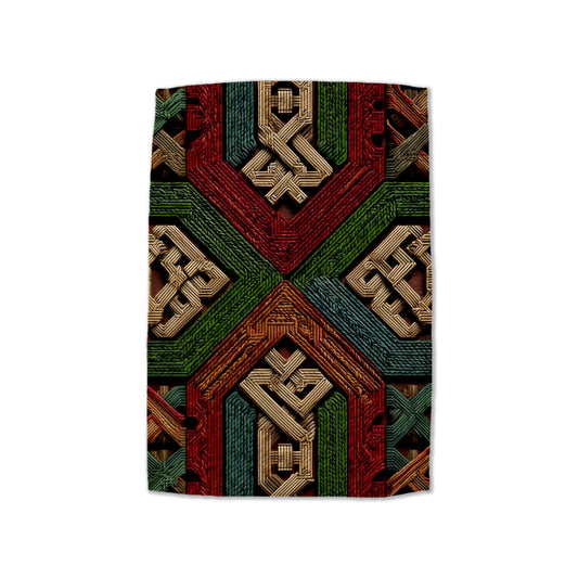 Colorful Interwoven Patterns Hand Towel
