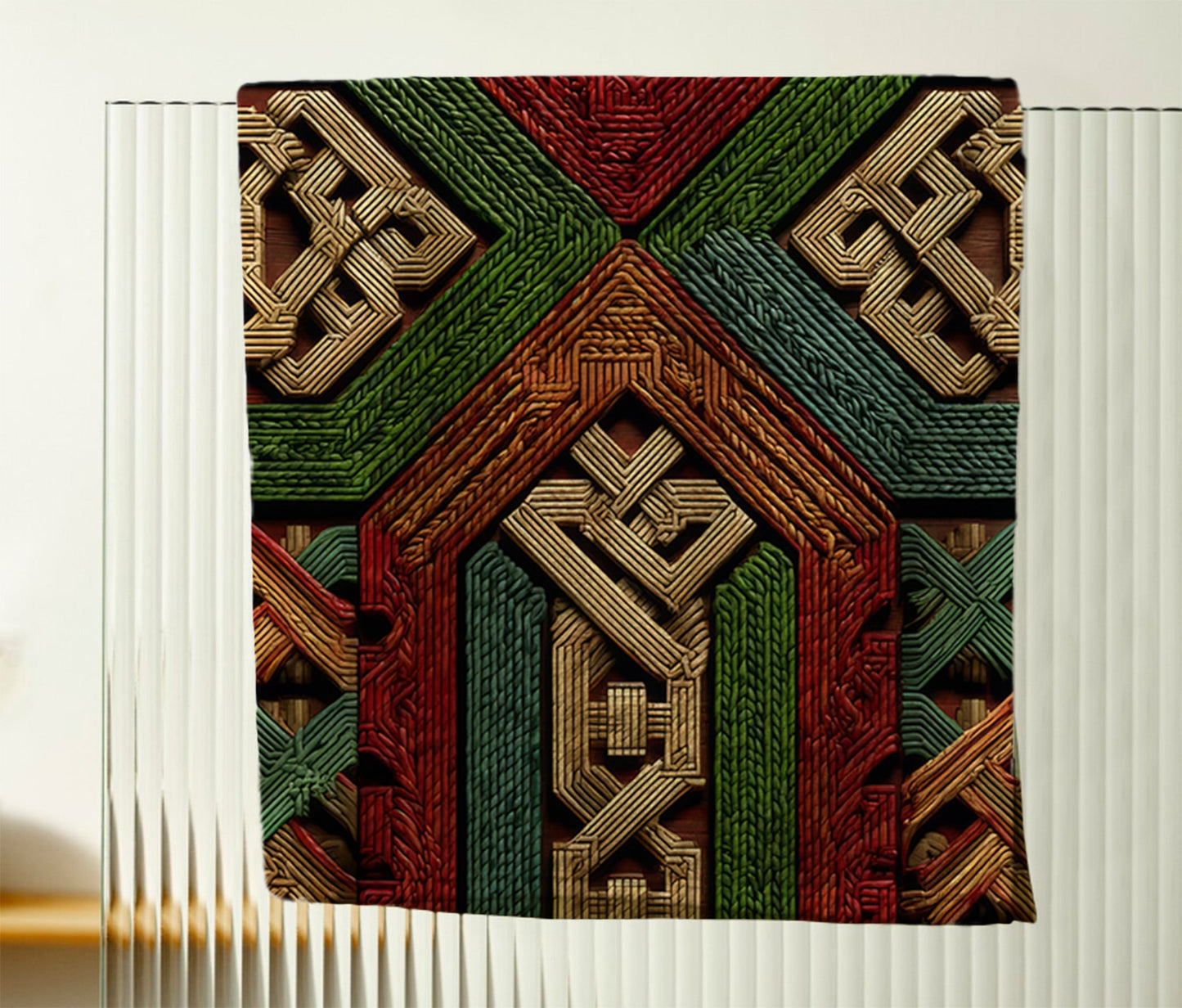 Colorful Interwoven Patterns Hand Towel
