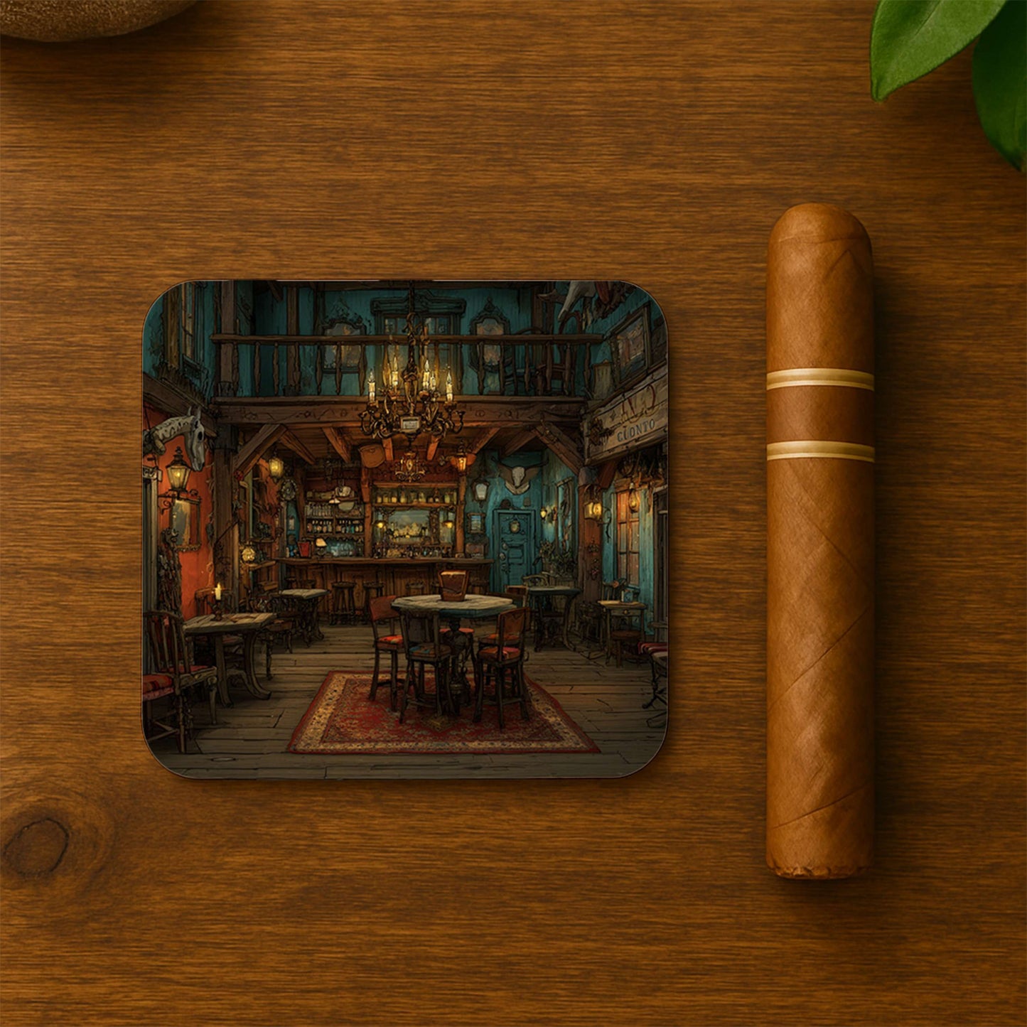 Cozy Tavern Interior Coasters