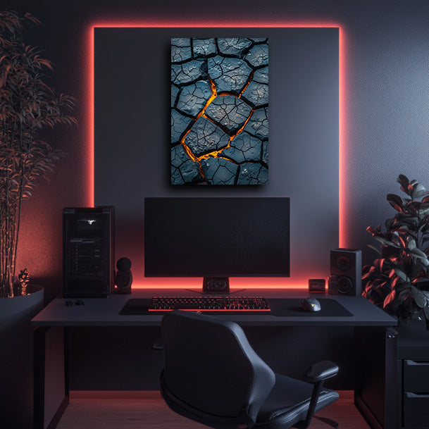 Cracks and Brimstone Wall Art