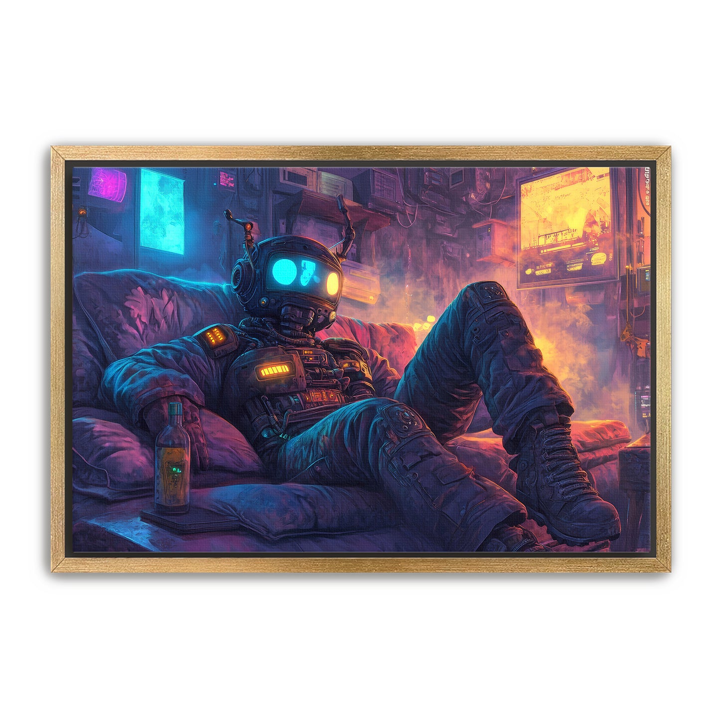 Cyborg and Chill Wall Art