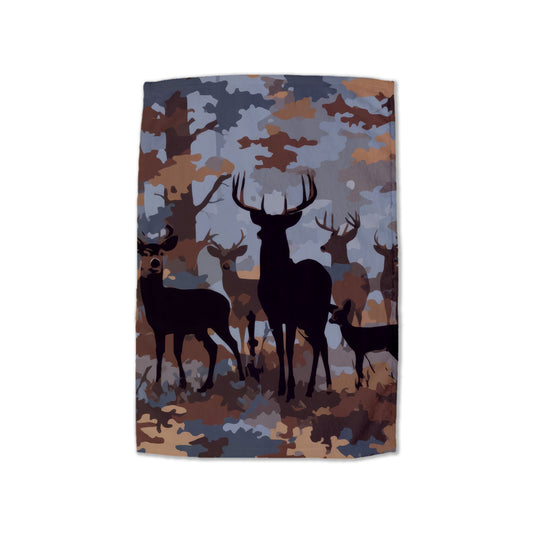 Deer In Camouflage Hand Towel