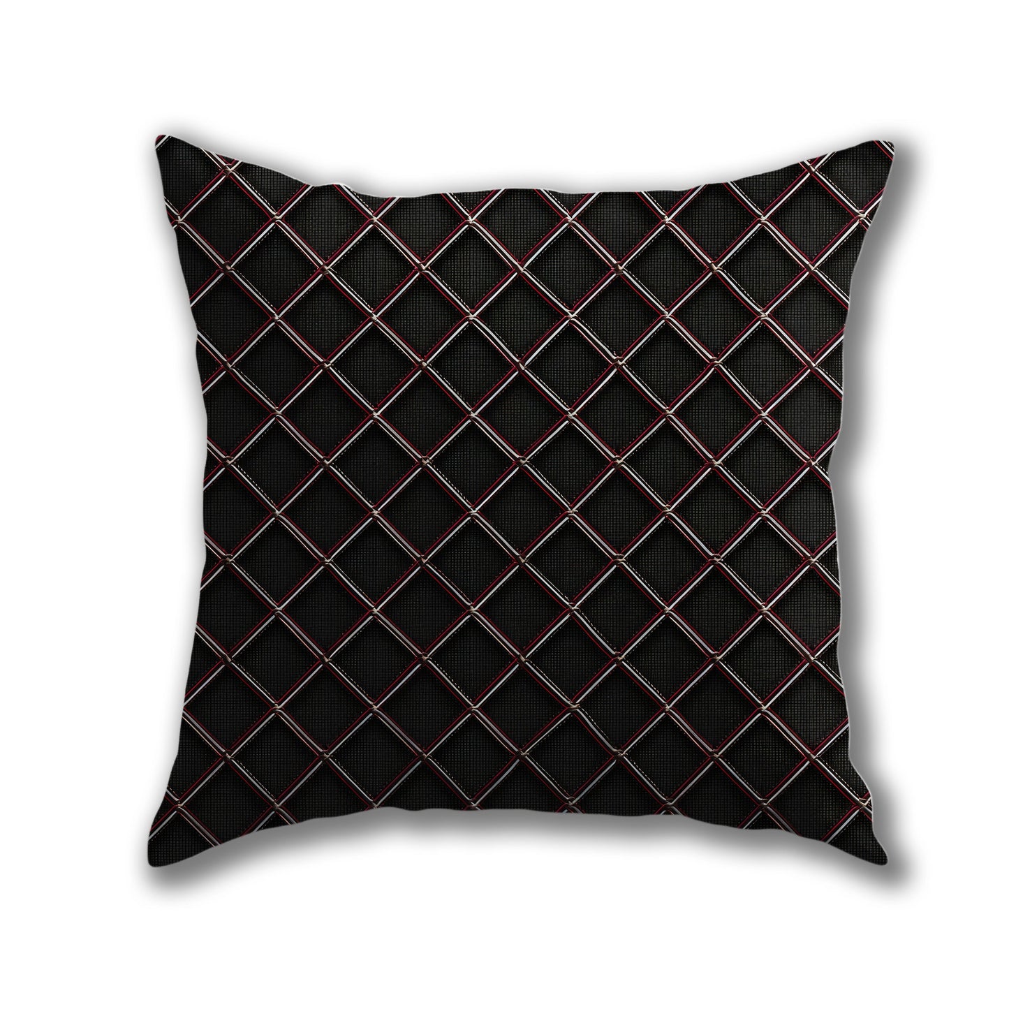 Diamond Grid Pattern Pillow