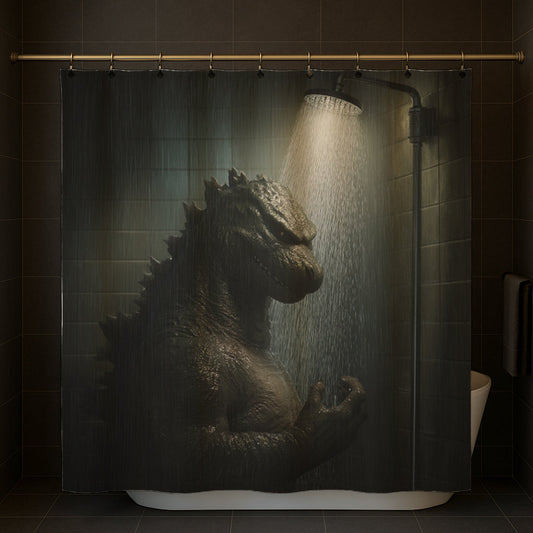Dinosaur Shower Time Shower Curtain