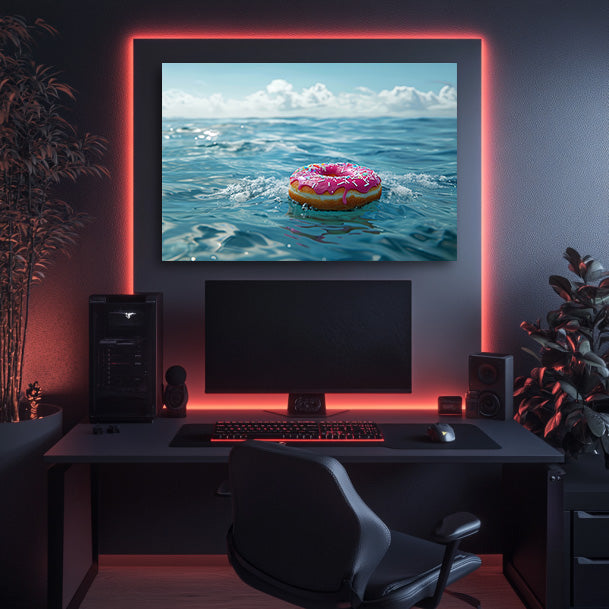 Donut Drown Wall Art