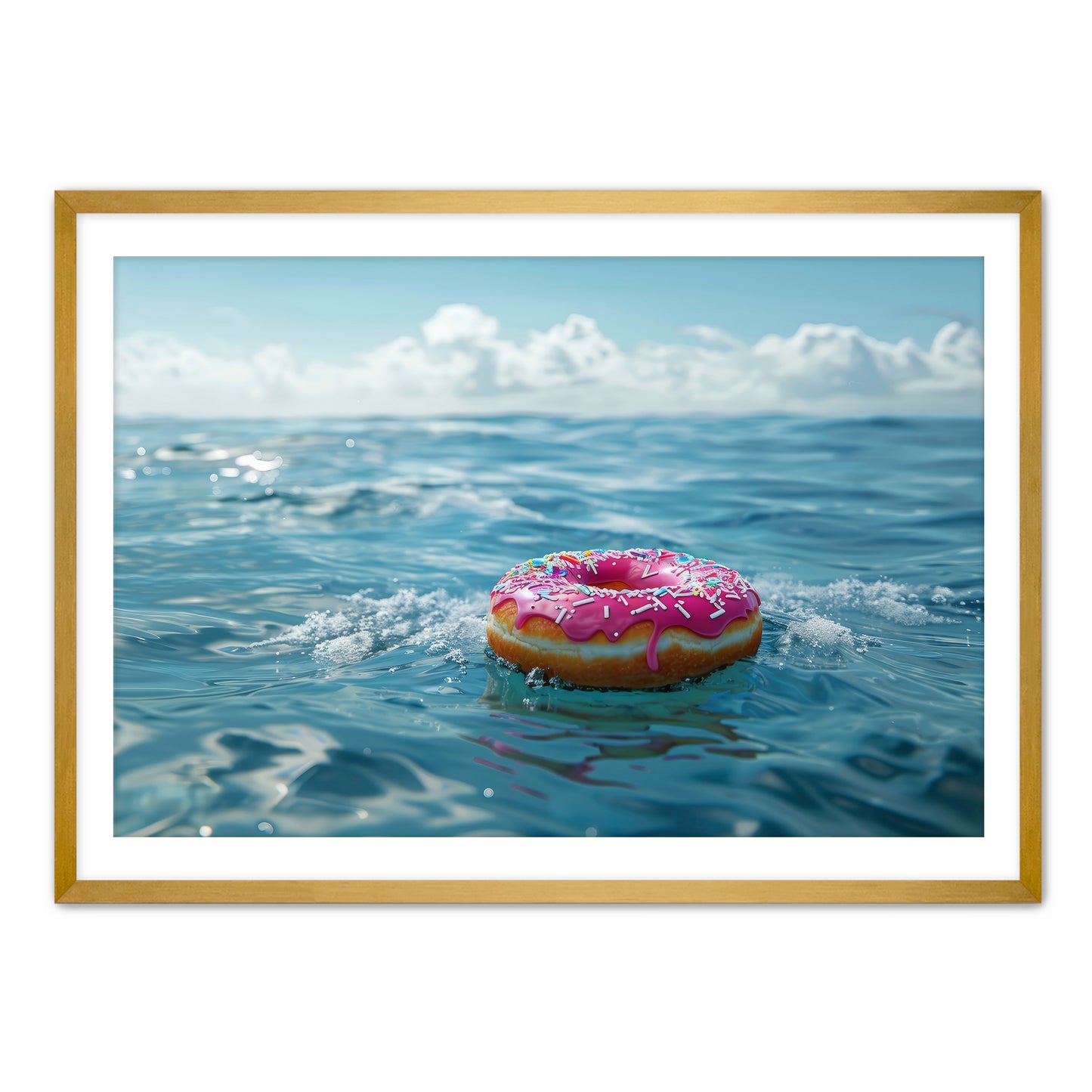 Donut Drown Wall Art