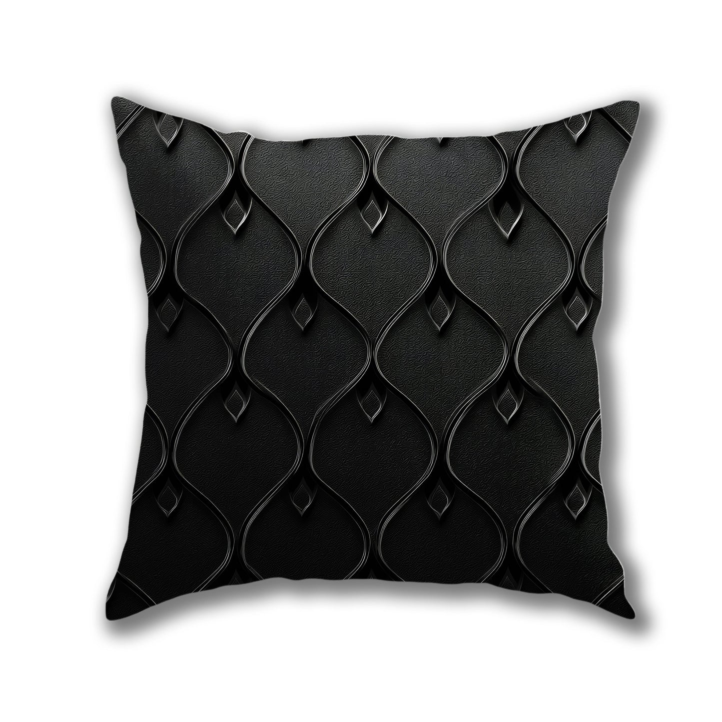 Embossed Diamond Waves Pillow